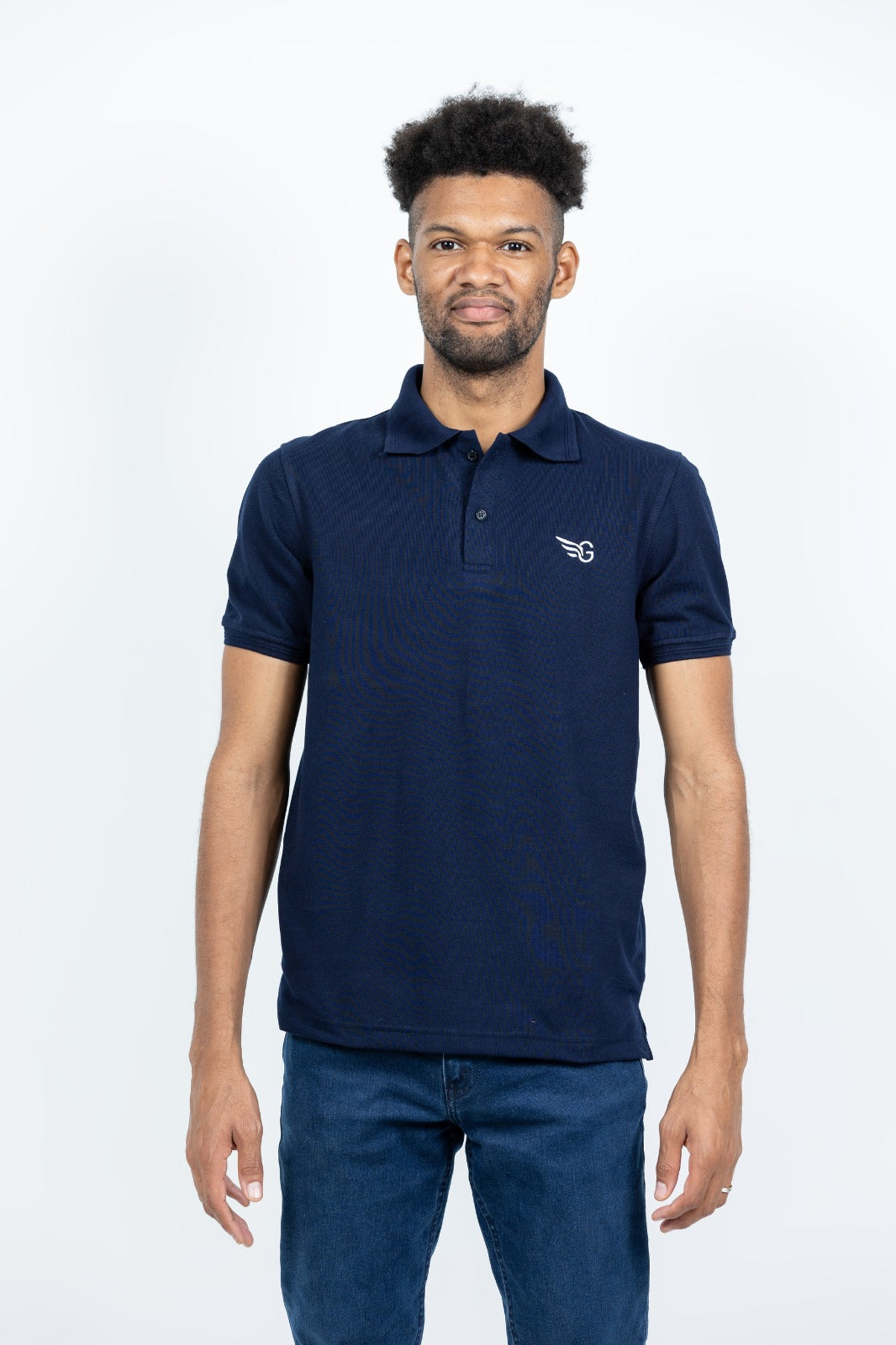 GRABO365® DESIGN Polo T-Shirt in Navy Blue GRABO365