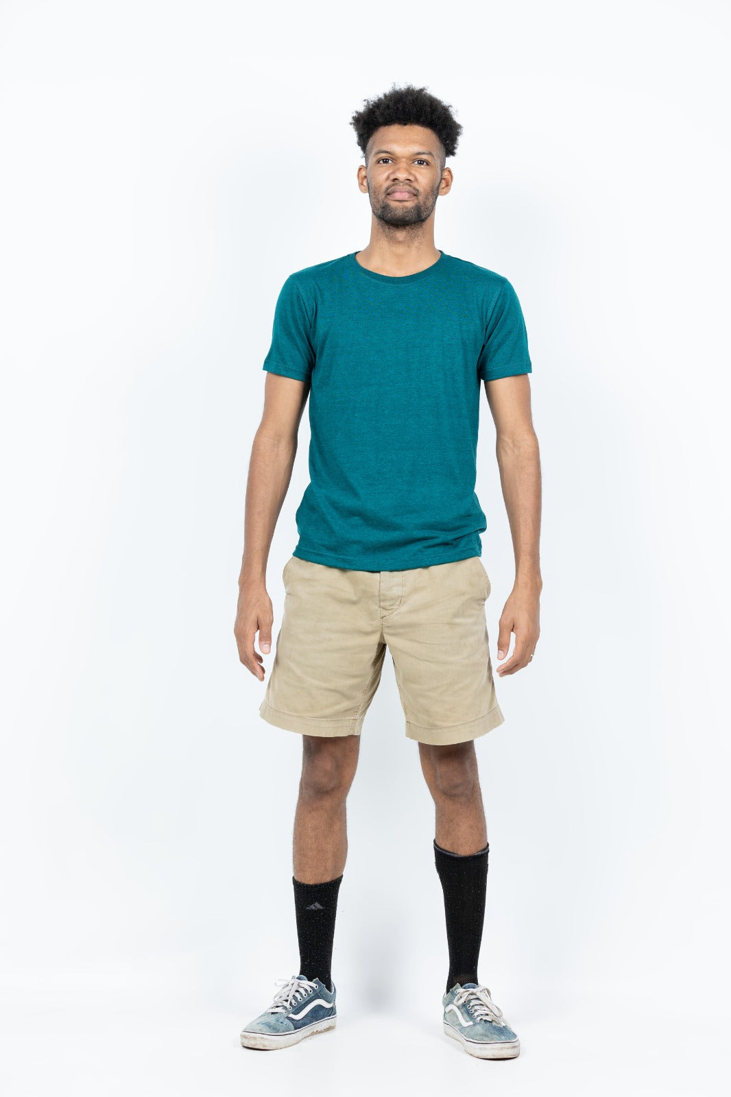 GRABO365® DESIGN T-shirt with crew neck in Teal Green GRABO365