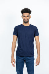 GRABO365® DESIGN T-shirt with crew neck in Navy Blue GRABO365