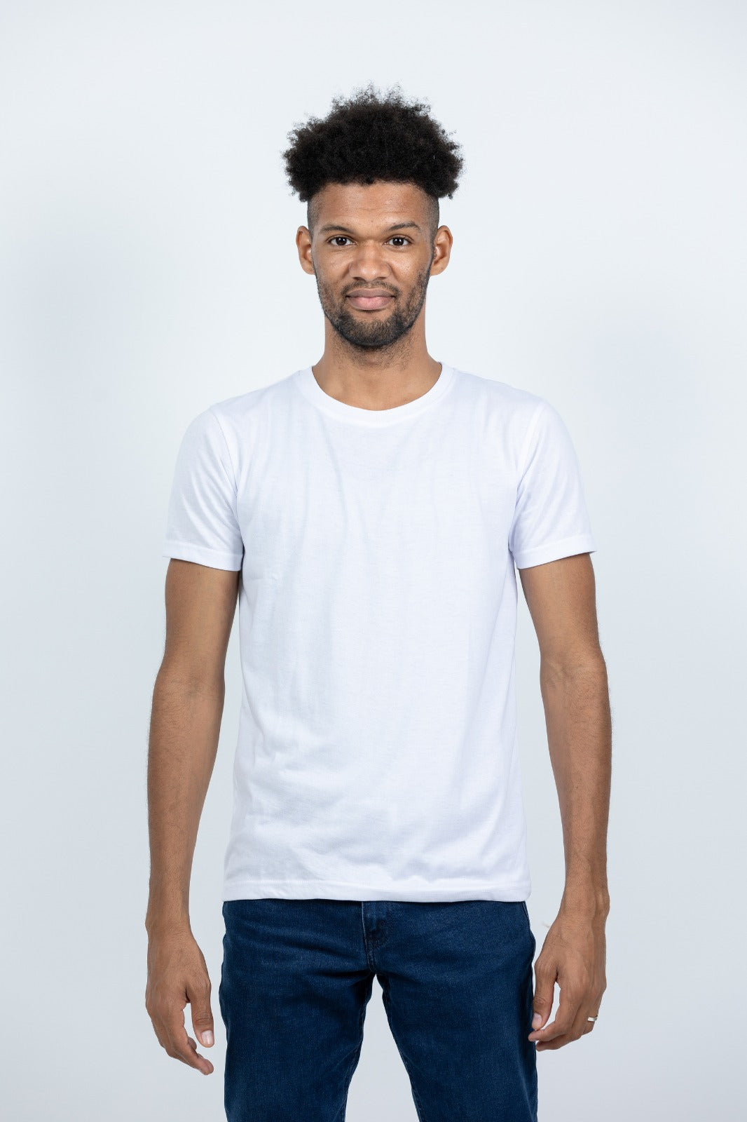 GRABO365® DESIGN T-shirt with crew neck in White GRABO365