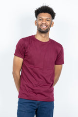 GRABO365® DESIGN T-shirt with crew neck in Maroon GRABO365