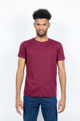 GRABO365® DESIGN T-shirt with crew neck in Maroon GRABO365