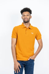 GRABO365® DESIGN Polo T-Shirt in Mustard Yellow GRABO365