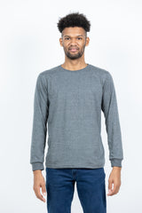 GRABO365® DESIGN Long Sleeve T-shirt with crew neck in Grey GRABO365