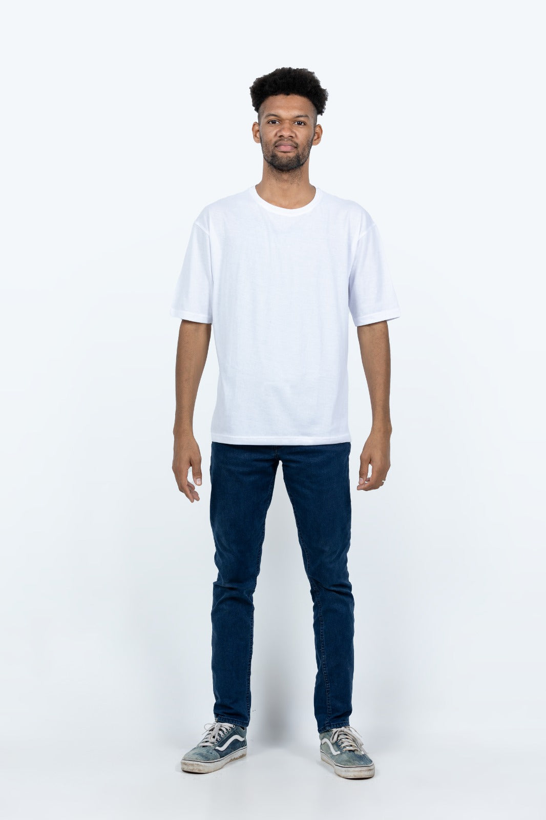 GRABO365® DESIGN Oversized T-shirt with crew neck in White GRABO365