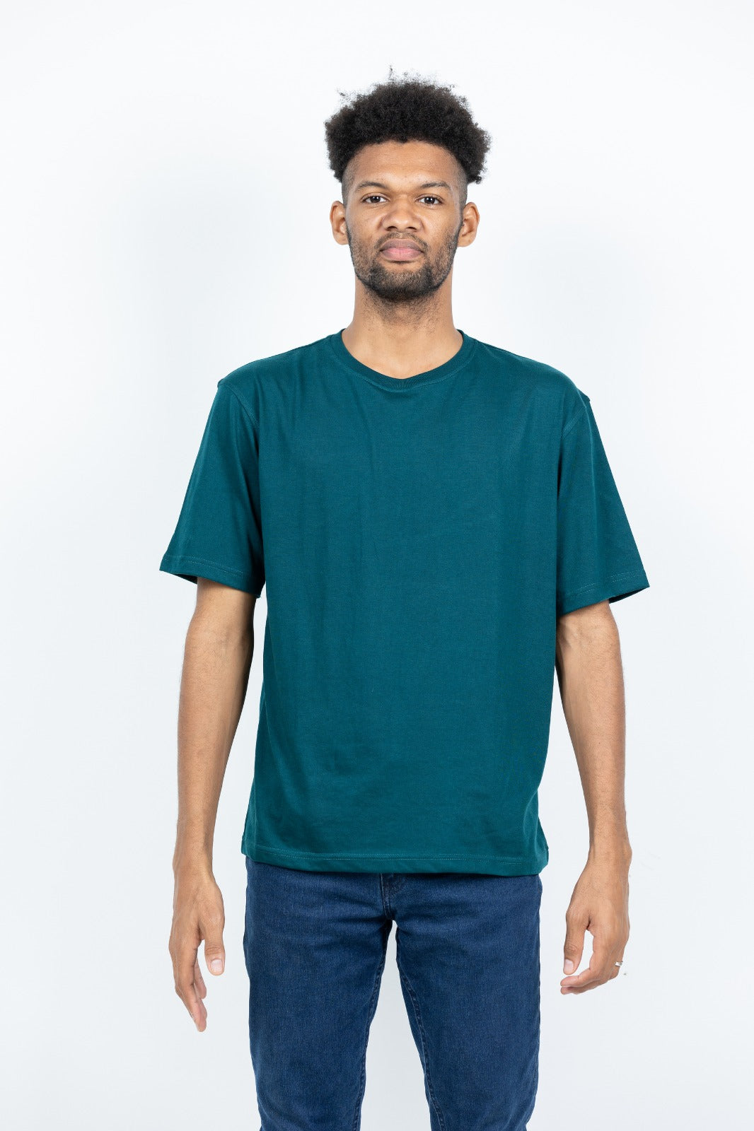 GRABO365® DESIGN Oversized T-shirt with crew neck in Teal Green GRABO365